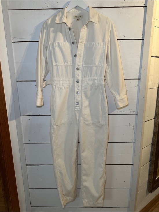 Madewell Pants - Madewell Garment Dyed Relaxed Coverall Jumpsuit In Antique Cream